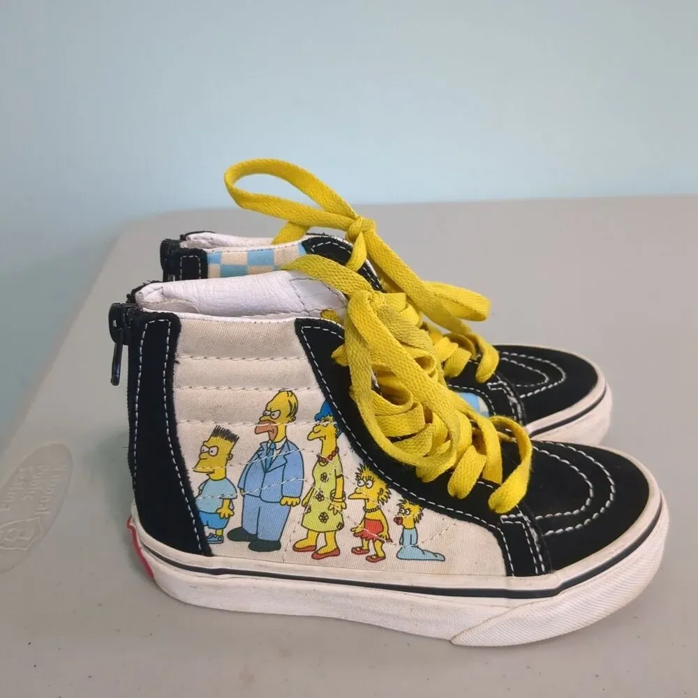 Vans x The Simpsons Sk8-Hi Family Portrait Shoes Kids size 11